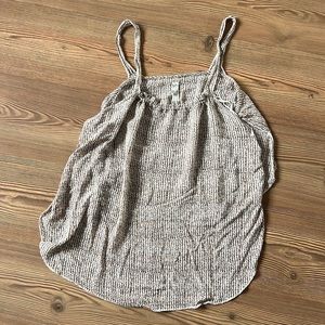 Free People Slit Sides Short Back Loose Fitting Tank Top Size Small